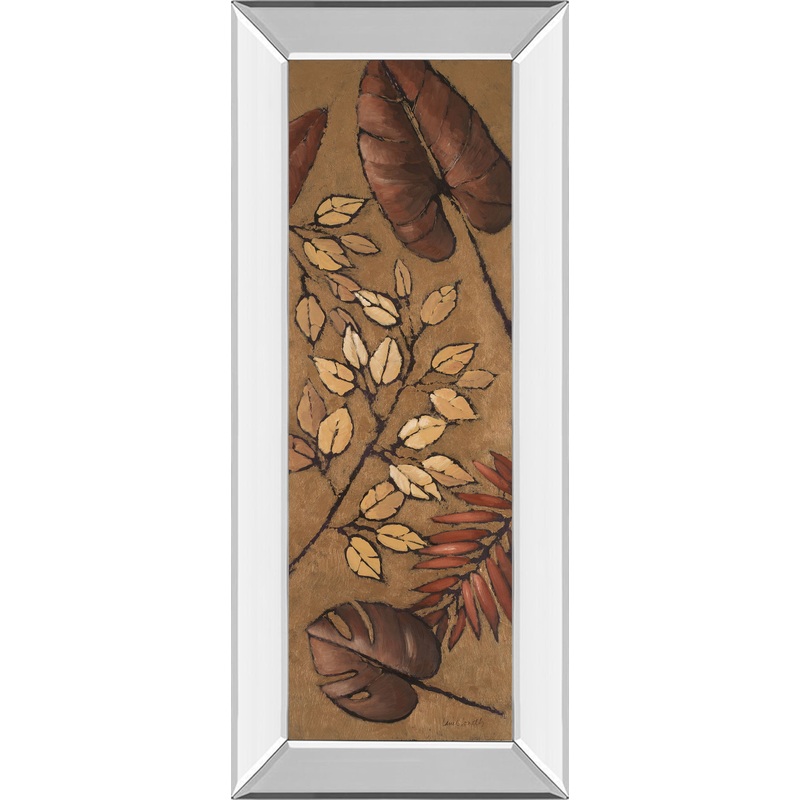 Indian Summer III By Lanie Loreth – Mirror Framed Print Wall Art – Dark Brown