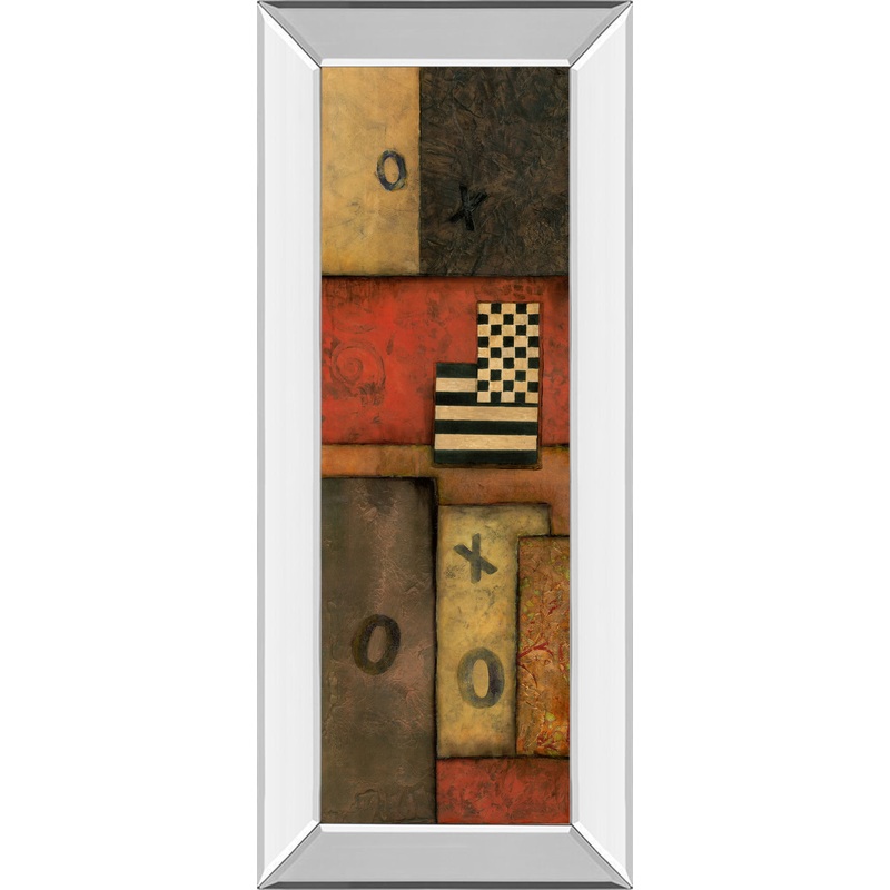 Right Move I By Norm Olson – Mirror Framed Print Wall Art – Red