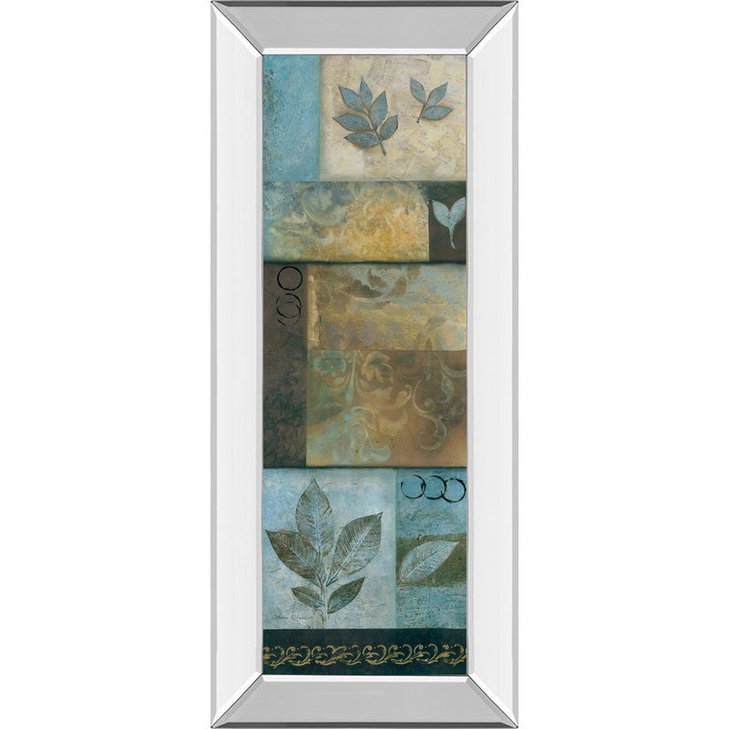 Winter Is Hear Il By Norm Olson – Mirror Framed Print Wall Art – Blue