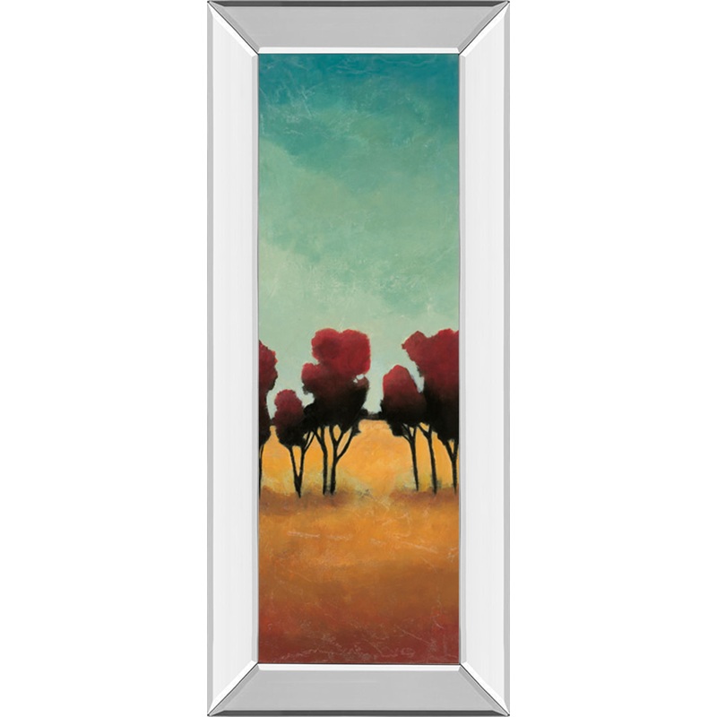 A New Day Il By Angelina Emet – Mirror Framed Print Wall Art – Blue