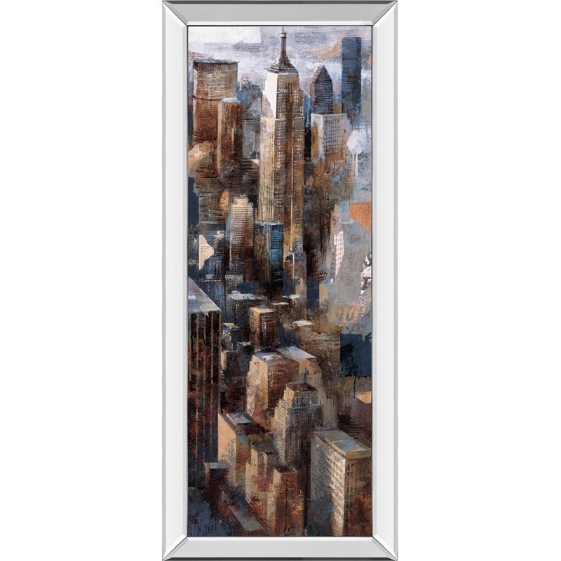 A View To Remember I By Marti Bofarull – Mirrored Frame Wall Art – Dark Brown