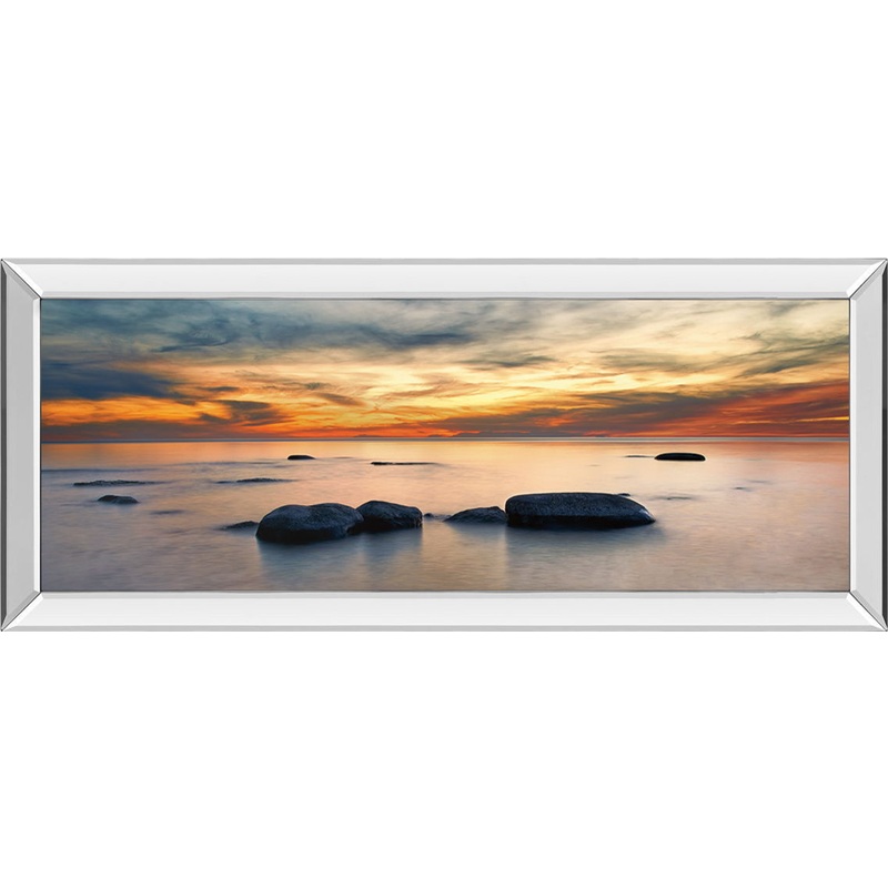 Bit Of Heaven By Daniel J. Bellyk – Mirrored Frame Wall Art – Orange