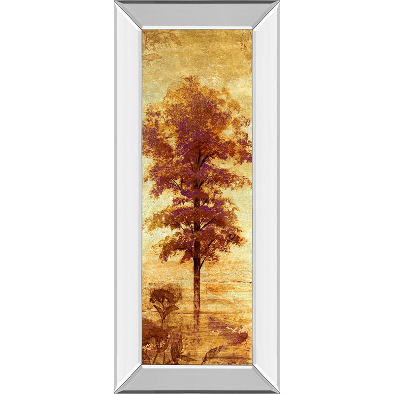 Early Autumn Chill I By Micheal Marcon – Mirror Framed Print Wall Art – Dark Brown