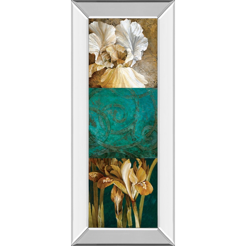 From My Garden Il By Linda Thompson – Mirror Framed Print Wall Art – Darl Brown – Dark Brown