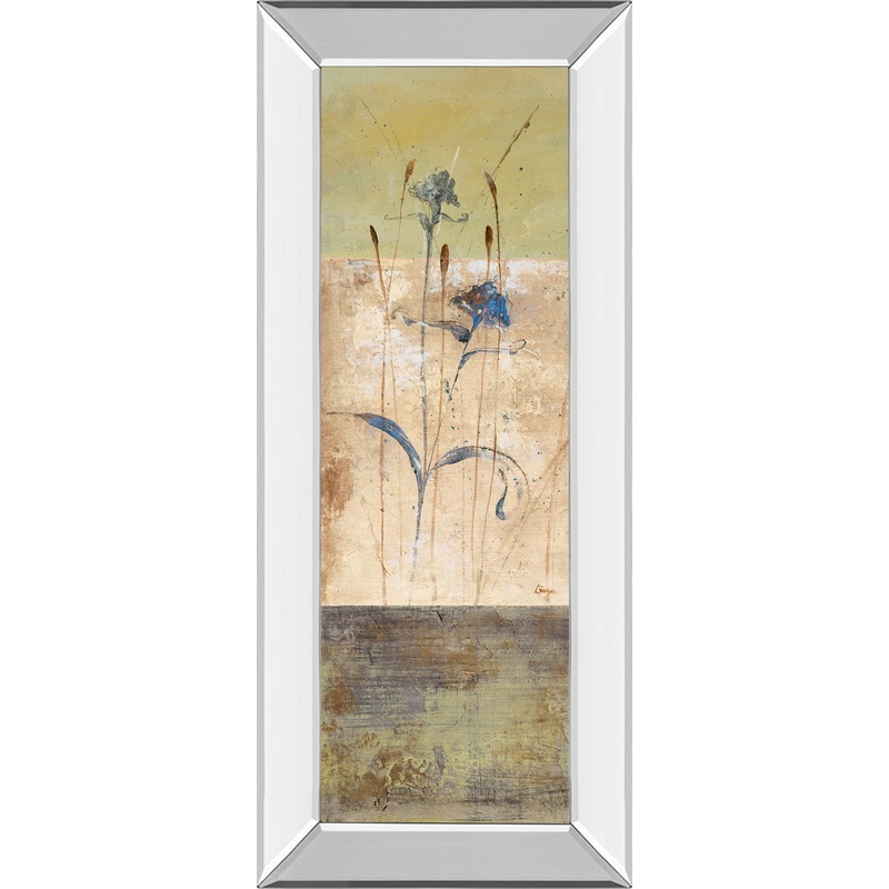 Kimono I By Loretta Linza – Mirror Framed Print Wall Art – Beige