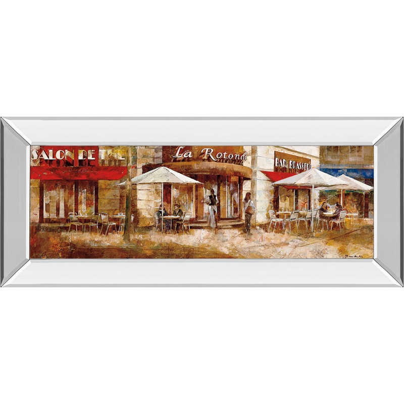 La Rolende By Noemi Martin – Mirror Framed Print Wall Art – Red