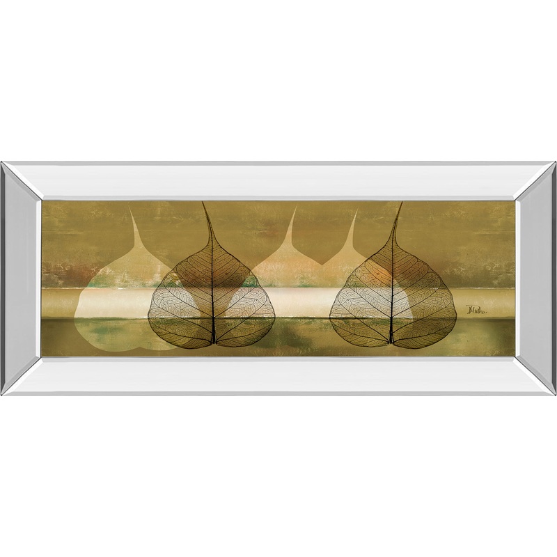 Less Is More III By Patricia Pinto – Mirror Framed Print Wall Art – Beige