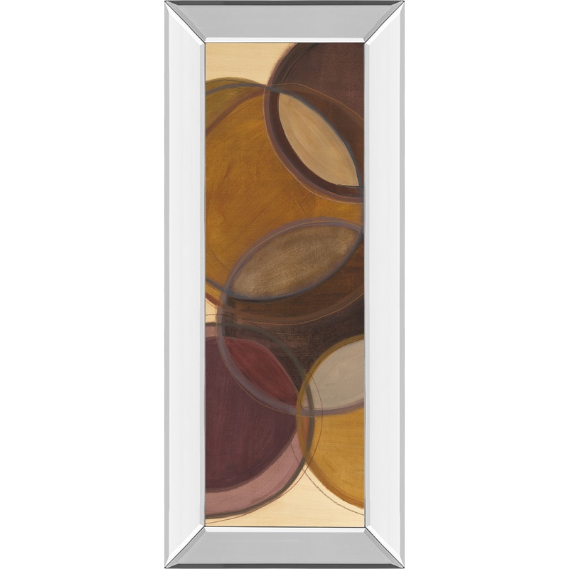 Moon Shadow I By Jeni Lee – Mirror Framed Print Wall Art – Dark Brown