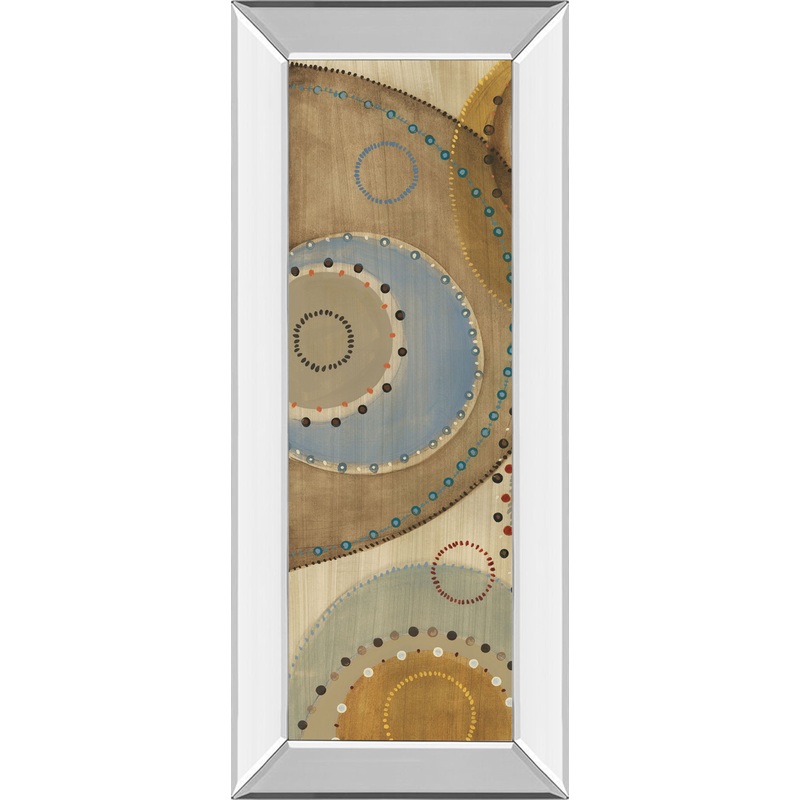 Moving Moments Panel Il By Lee – Mirror Framed Print Wall Art – Beige