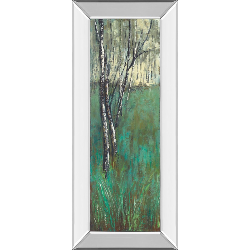 Nature Companion I By Solis – Mirror Framed Print Wall Art – Blue