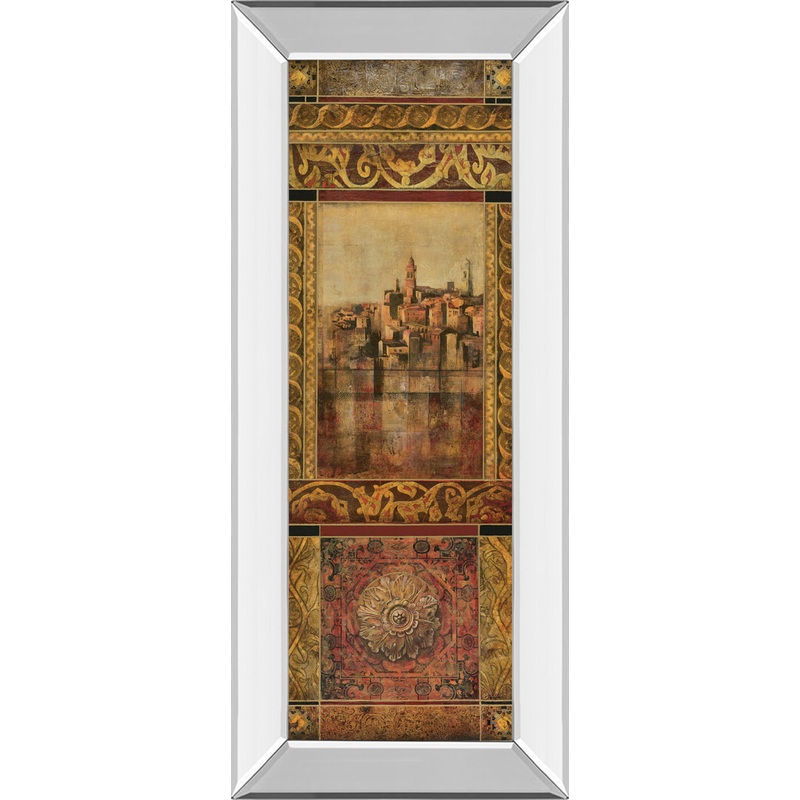 New Enchantment I By Douglas – Mirror Framed Print Wall Art – Gold
