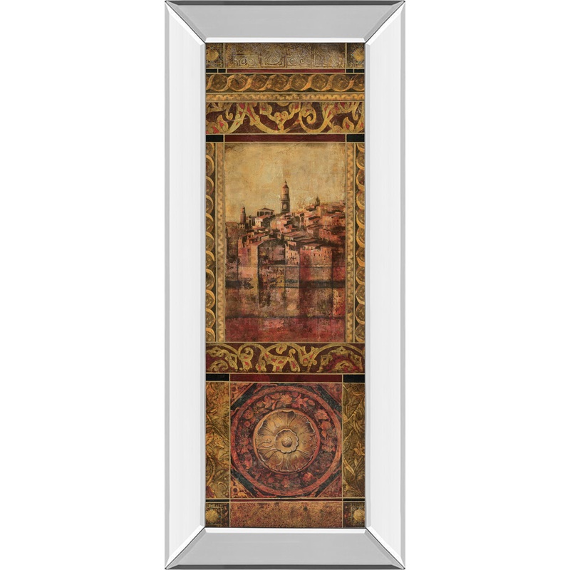 New Enchantment Il By Douglas – Mirror Framed Print Wall Art – Gold