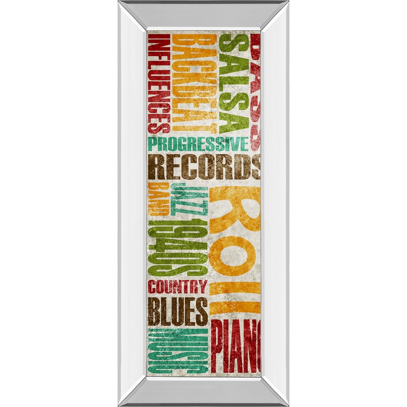 Rock & Roll By Sd Graphics Studio – Print Wall Art – Blue