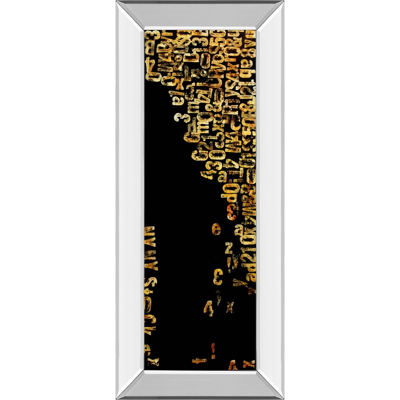 Stock I By Erin Ashley – Mirror Framed Print Wall Art – Black