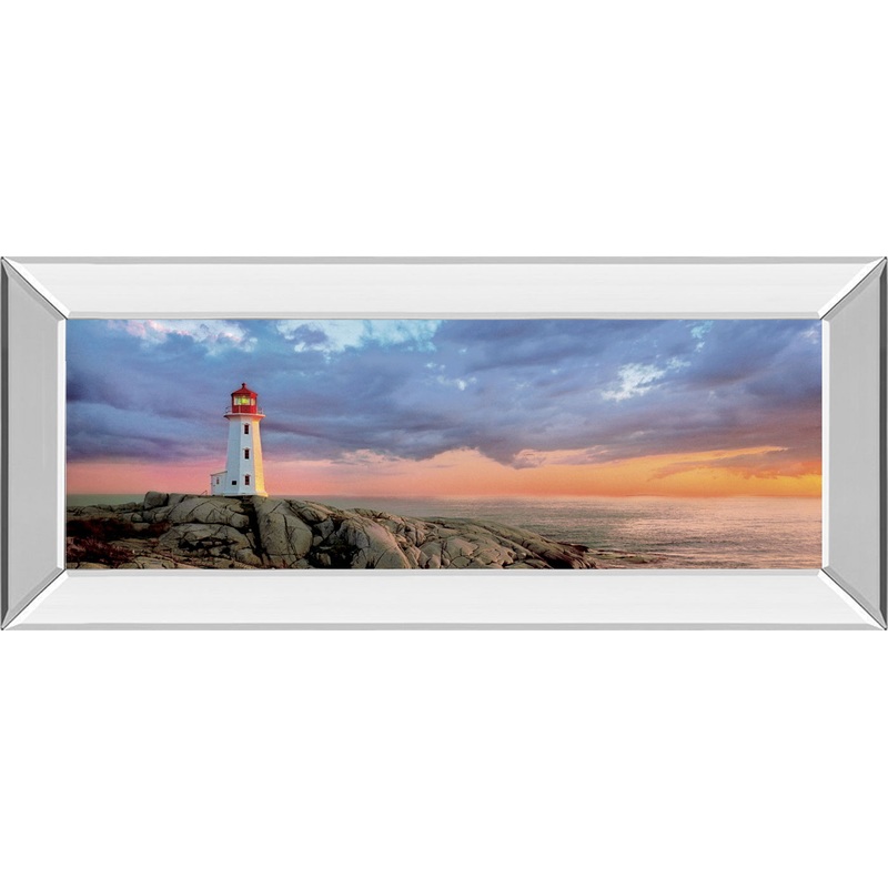 Storm Front By Jone M. – Mirrored Frame Wall Art – Blue