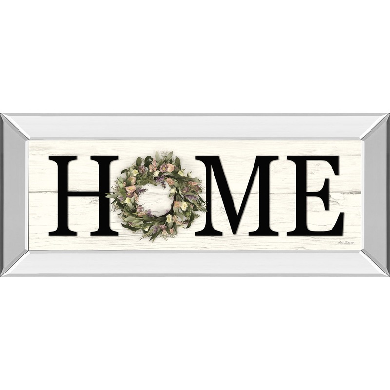Summer Home By Lori Deiter – Mirrored Frame Wall Art – Black