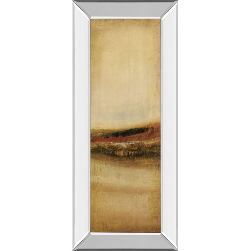 Tall Colour I By Hunter – Mirror Framed Print Wall Art – Beige