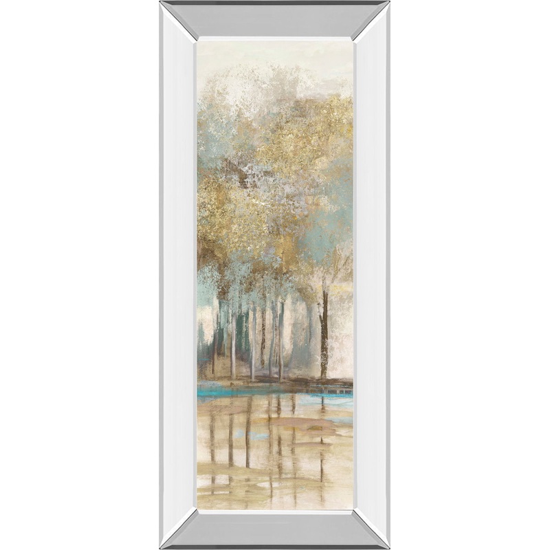 Woodlot II By Allison Pearce – Mirrored Frame Wall Art – Light Brown