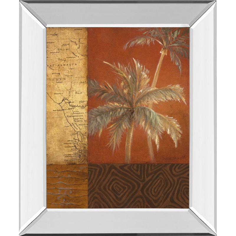 Boy Voyage I By Lanie Loreth – Mirror Framed Print Wall Art – Dark Brown
