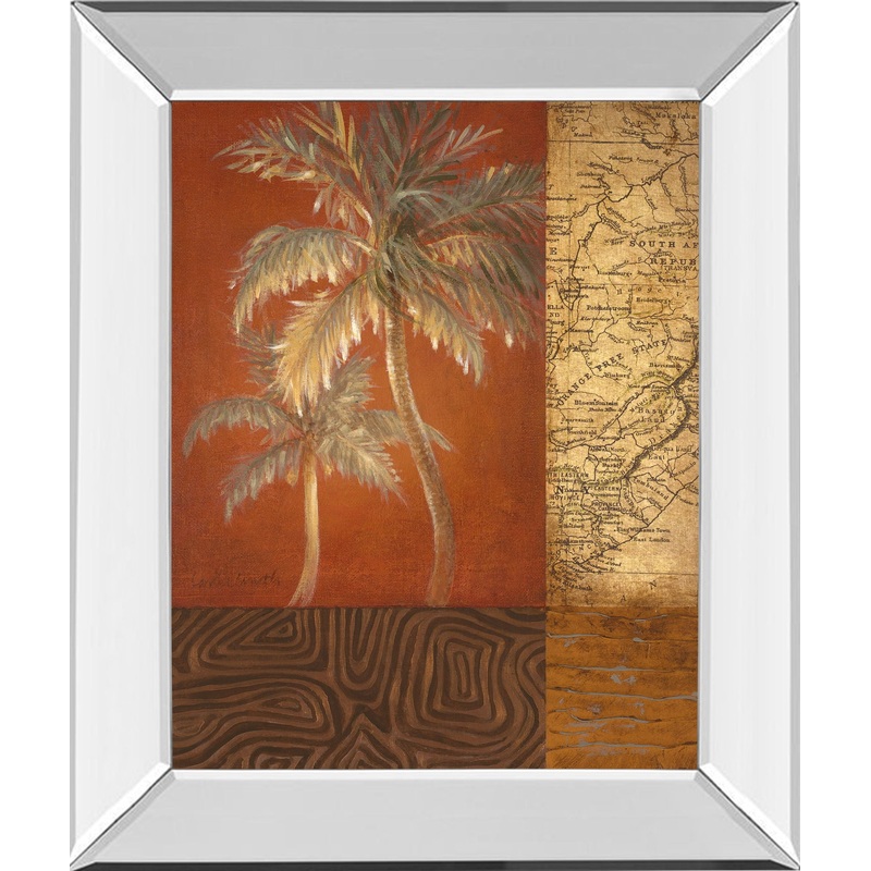 Boy Voyage Il By Lanie Loreth – Mirror Framed Print Wall Art – Dark Brown