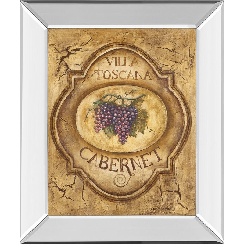 Cabernet By Gregory Gorham – Mirror Framed Print Wall Art – Gold