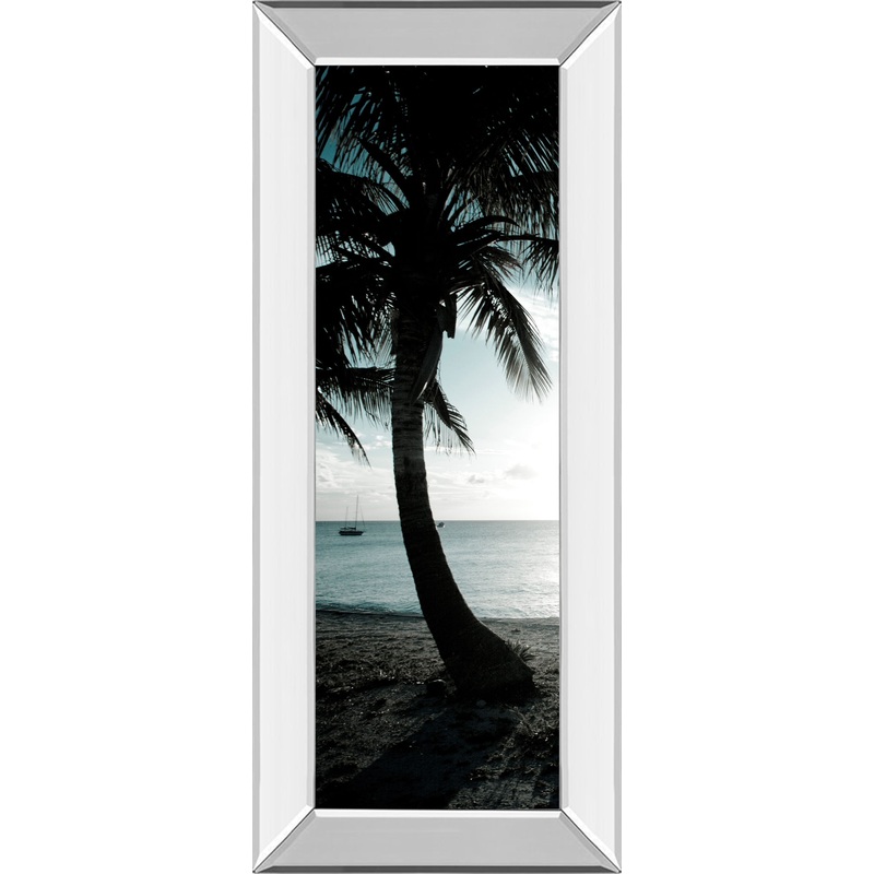 Cool Bimini Palms Il By Susan Bryant – Mirror Framed Print Wall Art – Black