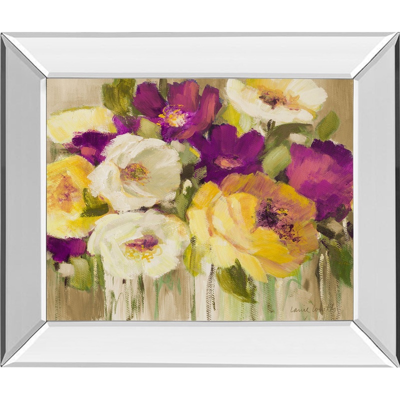 Deep In Purple I By Lanie Loreth – Mirror Framed Print Wall Art – Purple
