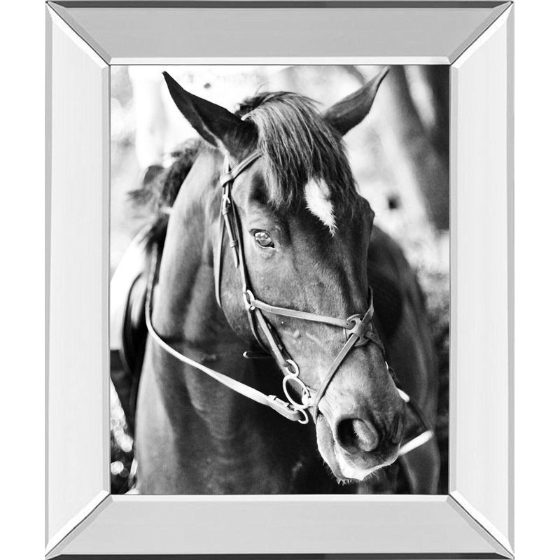 Derby I By Susan Bryant – Mirror Framed Print Wall Art – Black