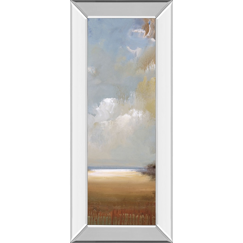 Haven By Cat Tesla – Mirror Framed Print Wall Art – Blue