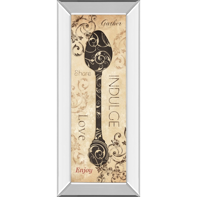 Indulge By Dee Dee – Mirror Framed Print Wall Art – Black