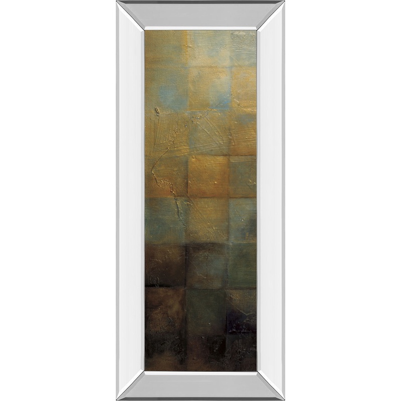 Modra I By Pasion – Mirror Framed Print Wall Art – Yellow