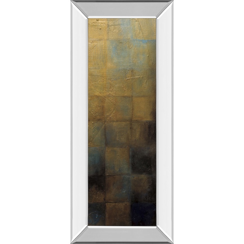Modra III By Pasion – Mirror Framed Print Wall Art – Yellow