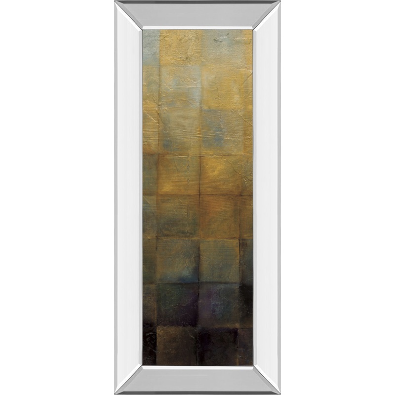 Modra Il By Pasion – Mirror Framed Print Wall Art – Yellow
