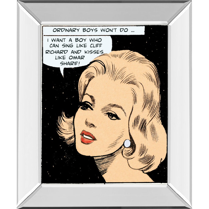 Ordinary Boys Won’t Do By Roy Newby – Mirror Framed Print Wall Art – Beige
