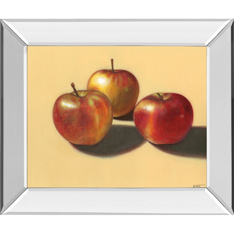 Red Apples – Mirror Framed Print Wall Art – Red