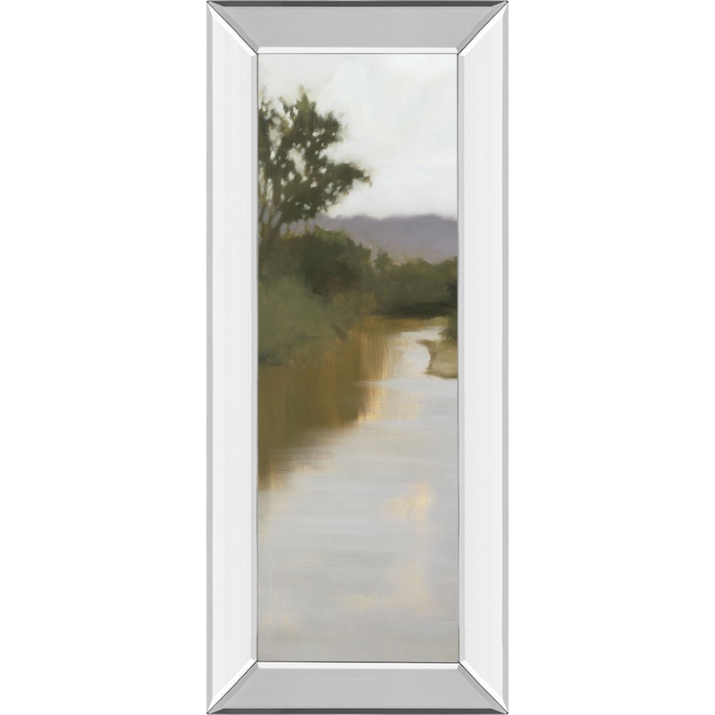 River Journey By Megan Lightell – Framed Print Wall Art – Green