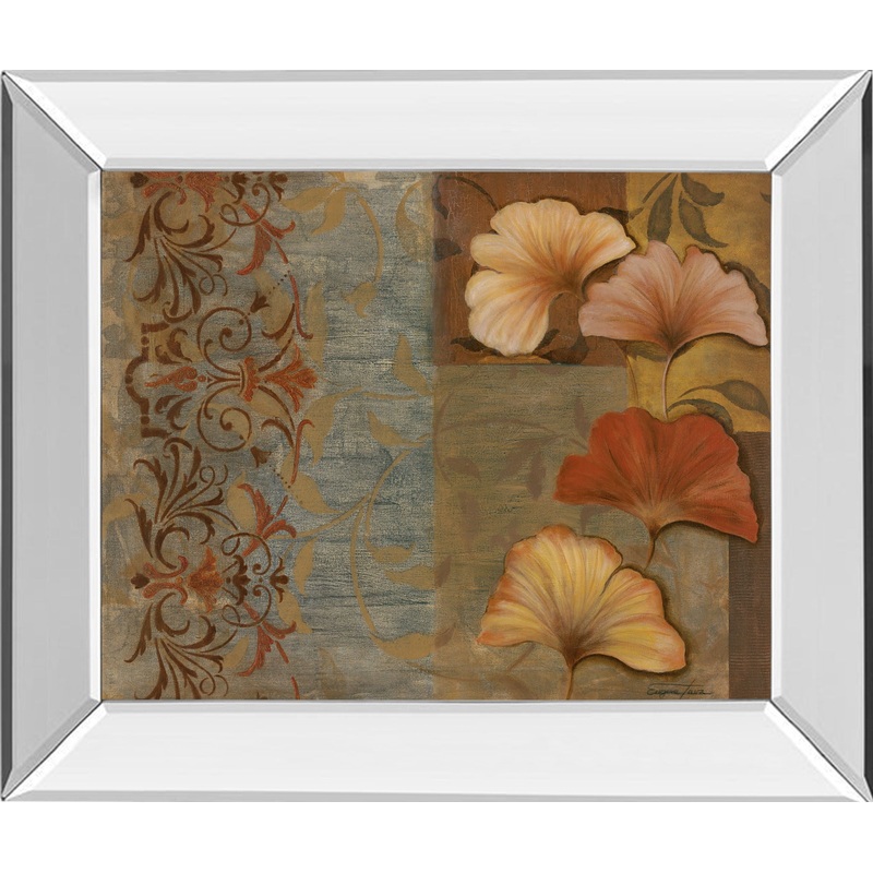 Seasonal Style Il By Tava Studio – Mirror Framed Print Wall Art – Green
