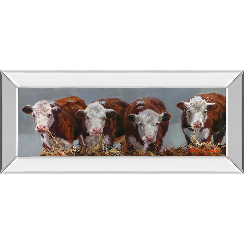 The Diner’s Club By Carolyne Hawley -18 x 42 Wall Art – White