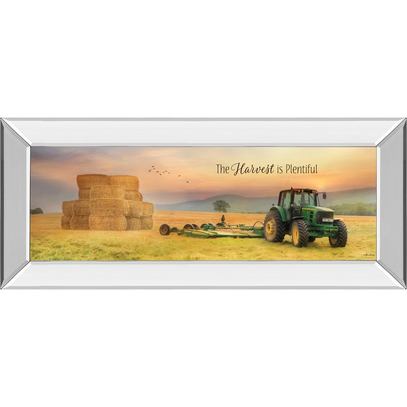 The Harvest Is Plentiful By Lori Deiter – Mirror Framed Print Wall Art – Gold