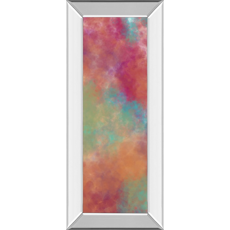 Vapor Il. B By Jason Johnson – Mirror Framed Print Wall Art – Red