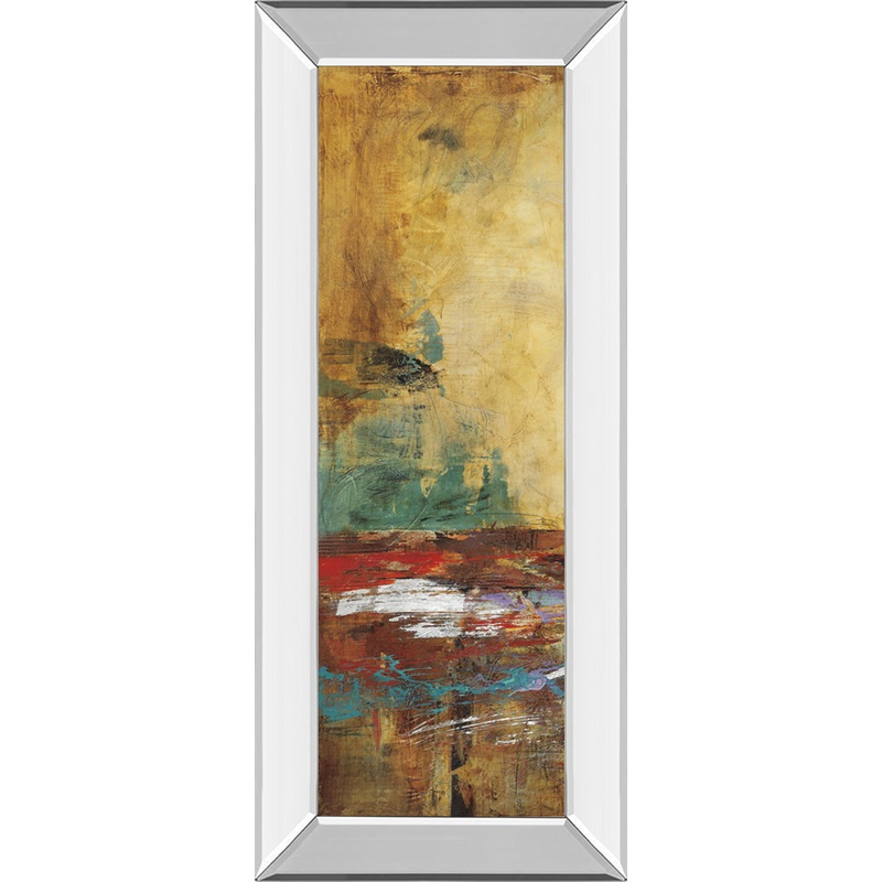 Villarreal Santos I By Abulia – Mirror Framed Print Wall Art – Beige