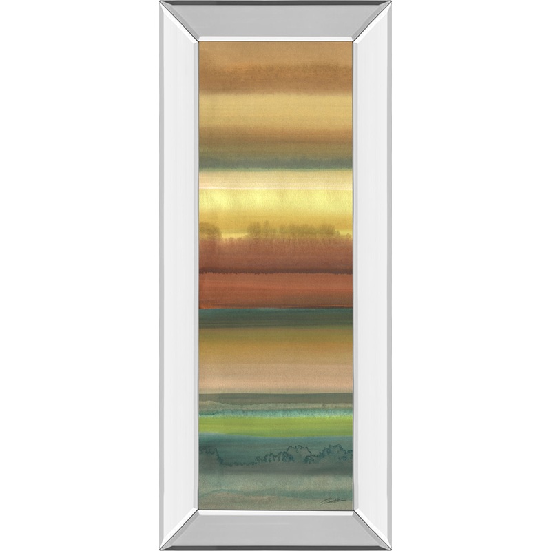 Ambient Sky I By John Butler – Mirror Framed Print Wall Art – Dark Brown