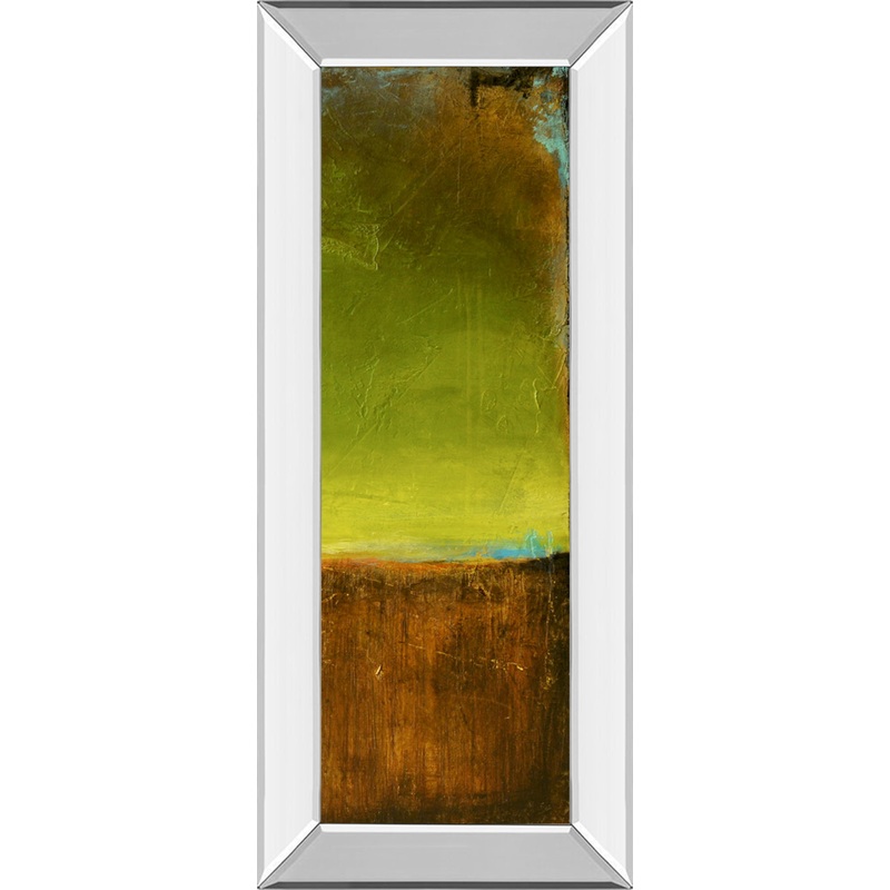 Antigua Bay Il By Erin Ashley – Mirror Framed Print Wall Art – Green