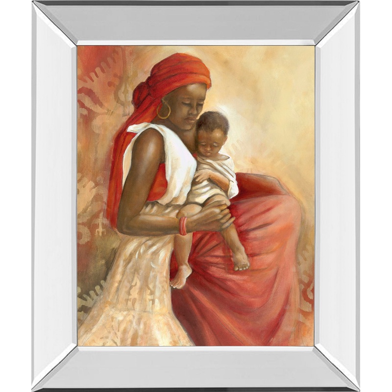 Beauty Of Love I By Carol Robinson – Mirror Framed Print Wall Art – Red