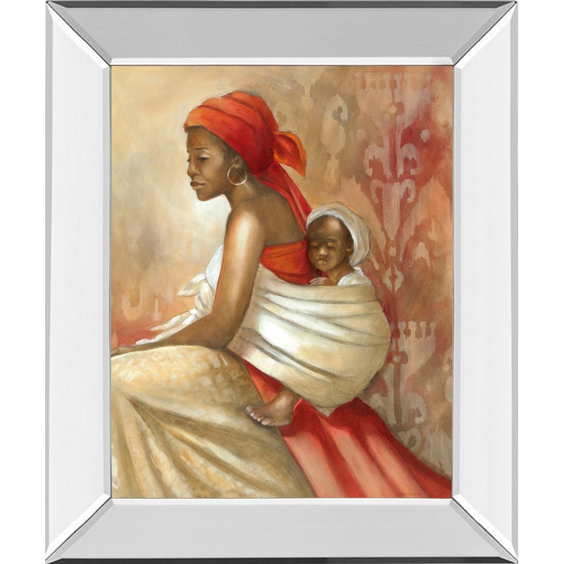 Beauty Of Love Il By Carol Robinson – Mirror Framed Print Wall Art – Red