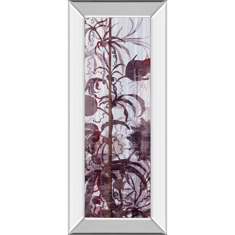 Climbers I By James Burghardt – Mirror Framed Print Wall Art – Purple