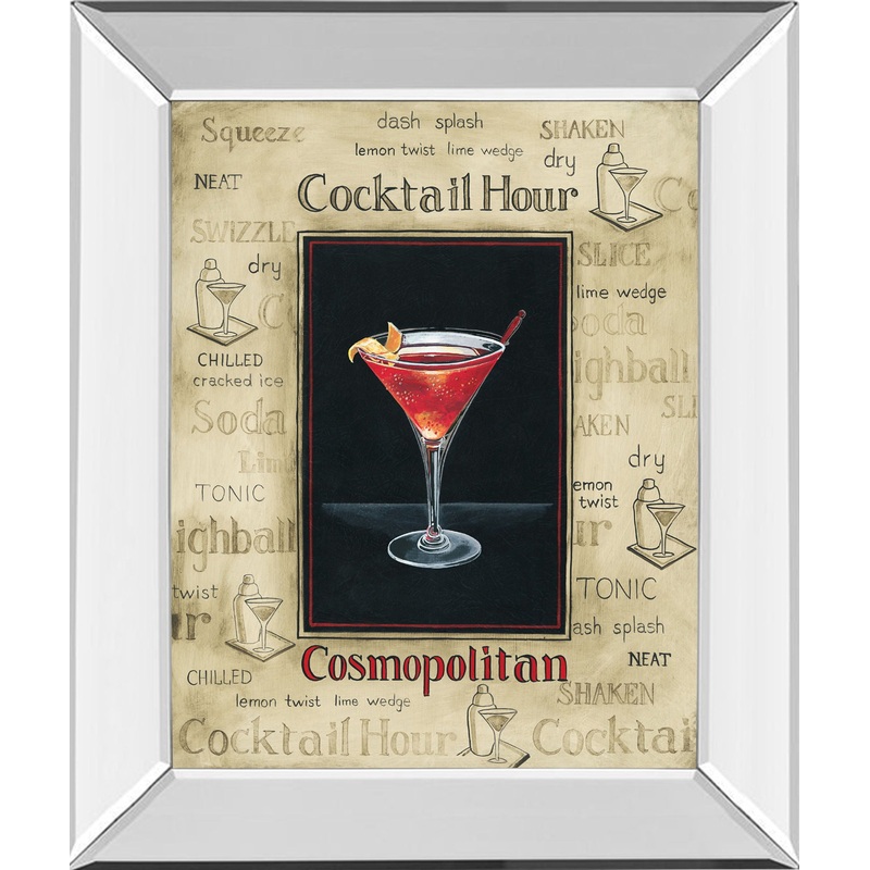Cosmopolitan By Gregory Gorham – Mirror Framed Print Wall Art – Red