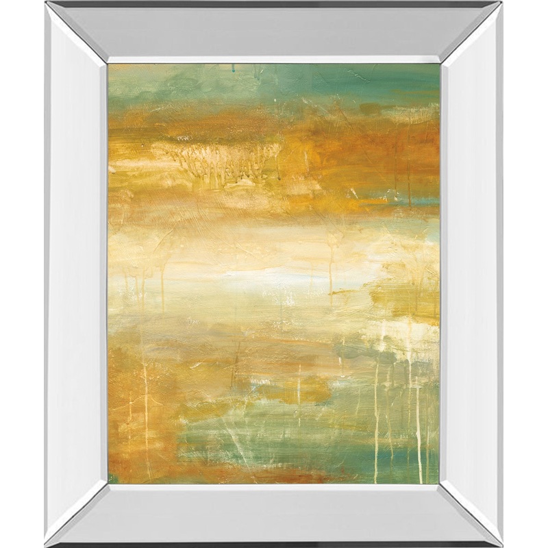 Golden Possibilities By Pasion – Mirror Framed Print Wall Art – Gold