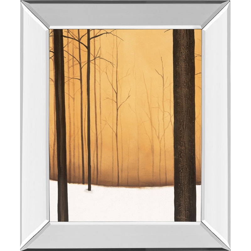 Golden Twilight By St. Germain – Mirror Framed Print Wall Art – Orange