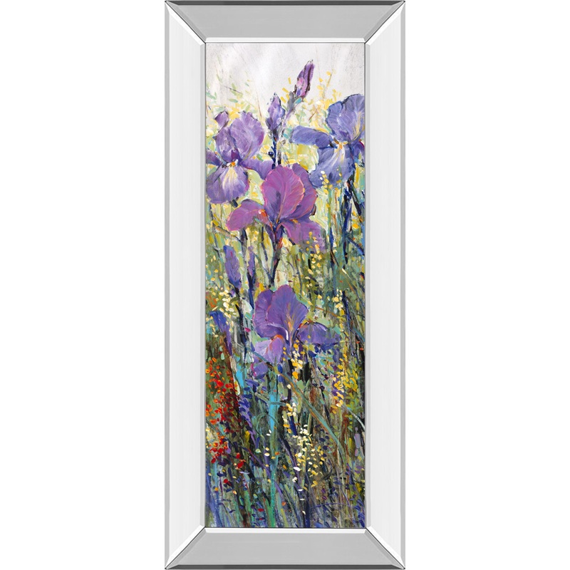 IIris Field I By Tim Otoole – Mirror Framed Print Wall Art – Purple
